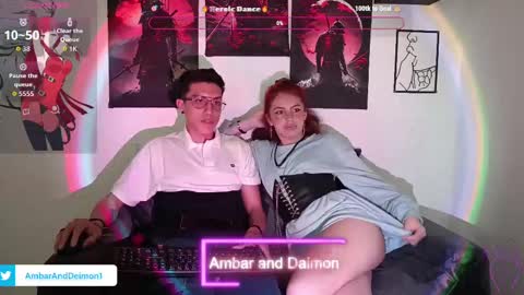 Snapshot of ambar_and_daimon_ chatting on 12, 9, 2025 AMBAR AND DAIMON online show from 12, 9, 2025