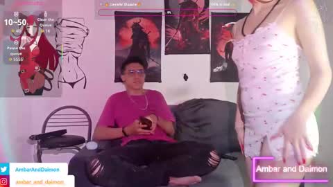 Snapshot of ambar_and_daimon_ chatting on 21, 10, 2025 AMBAR AND DAIMON online show from 21, 10, 2025