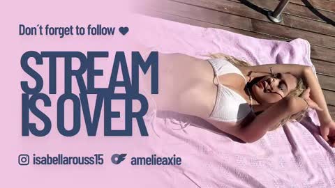 Snapshot of amelieaxie chatting on 30, 1, 2025 Isabella online show from 30, 1, 2025