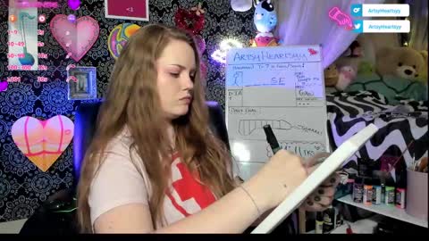 Snapshot of artsyheartsyy chatting on 6, 2, 2025 ArtsyHeartsyy online show from 6, 2, 2025