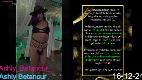 Ashly Betancur  online show from 16, 12, 2024