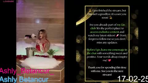 Ashly Betancur  online show from 17, 2, 2025