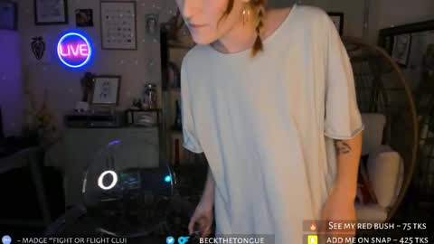 Snapshot of beckthetongue chatting on 18, 9, 2025 Beck the tongue online show from 18, 9, 2025