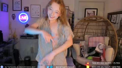 Snapshot of beckthetongue chatting on 9, 10, 2025 Beck the tongue online show from 9, 10, 2025