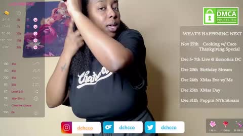 Snapshot of dchcco chatting on 19, 11, 2025 Duchess Coco - Coco Puffs online show from 19, 11, 2025