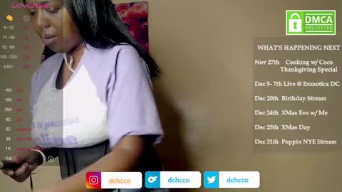Snapshot of dchcco chatting on 20, 11, 2025 Duchess Coco - Coco Puffs online show from 20, 11, 2025