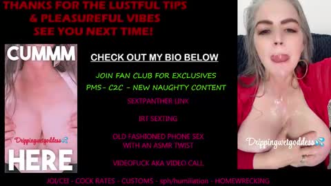 Snapshot of drippingwetgoddess chatting on 19, 5, 2026 Angie online show from 19, 5, 2026