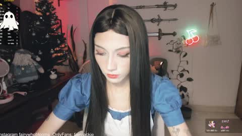 Snapshot of fairywhore chatting on 10, 12, 2024 Jackie Cosplayer online show from 10, 12, 2024
