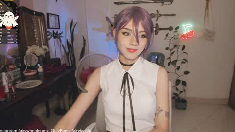 Snapshot of fairywhore chatting on 3, 1, 2025 Jackie Cosplayer online show from 3, 1, 2025