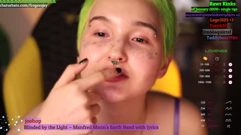 Snapshot of frogessjay chatting on 21, 1, 2025 Jaywise Frogfoot online show from 21, 1, 2025