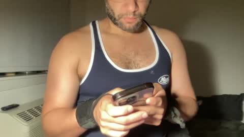 Snapshot of fuckyeahcoach chatting on 6, 7, 2026 Muscle Bear Jock in Training online show from 6, 7, 2026