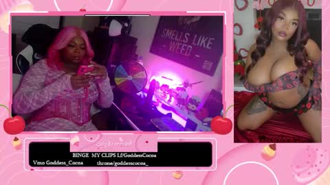 Snapshot of goddesscocoaa chatting on 9, 2, 2026 Goddess Cocoa online show from 9, 2, 2026