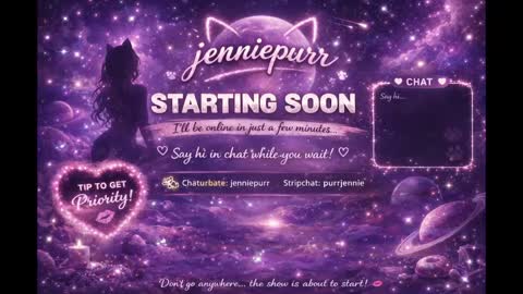 Snapshot of jenniepurr chatting on 8, 6, 2026 Jennie online show from 8, 6, 2026