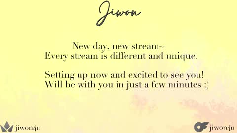 Jiwon online show from 22, 2, 2025