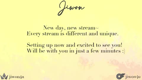 Jiwon online show from 26, 2, 2025