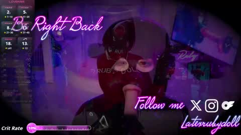 Latex Ruby online show from 28, 11, 2025