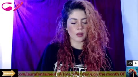 Snapshot of laura_fountain_ chatting on 24, 1, 2025 weedcam Curly Laura OF online show from 24, 1, 2025
