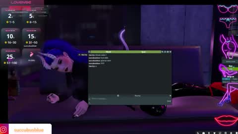 Succubus Blue online show from 16, 2, 2025