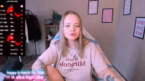Snapshot of marcelinepeach chatting on 8, 3, 2025 Sara online show from 8, 3, 2025