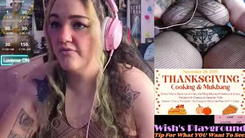 Snapshot of nevermakeawish chatting on 14, 11, 2025 Wishs Playground online show from 14, 11, 2025