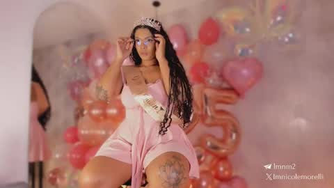 Snapshot of nicolemorelli2 chatting on 2, 3, 2026 Andrea give it a thumbs up please its important online show from 2, 3, 2026