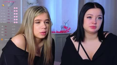 Lora black  and Lili blonde welcome you here online show from 23, 2, 2025
