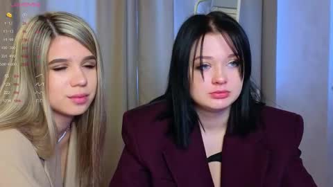 Lora black  and Lili blonde welcome you here online show from 4, 3, 2025
