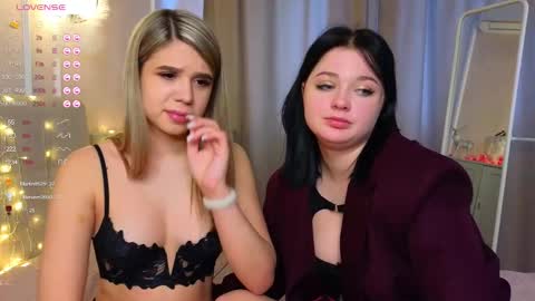 Lora black  and Lili blonde welcome you here online show from 4, 3, 2025