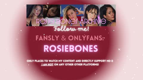 Rosie Bones online show from 1, 12, 2025