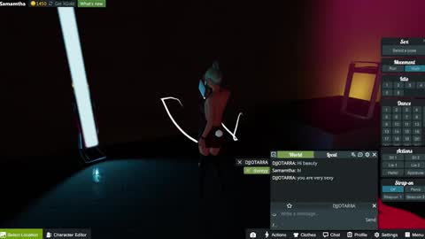 Snapshot of samanthaguadas chatting on 7, 3, 2025 Samantha online show from 7, 3, 2025