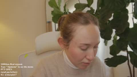 Snapshot of skarpio17 chatting on 26, 10, 2025 Im Scarlett ONLINE 5pm-10pm NYC time online show from 26, 10, 2025