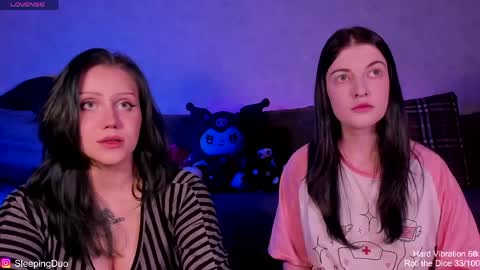 Snapshot of sleepingduo chatting on 4, 6, 2026 Hi We are Iva and Angela Nice to meet u 3 online show from 4, 6, 2026