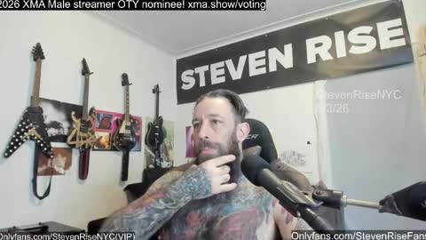 Snapshot of stevenrisenyc chatting on 4, 5, 2026 StevenRiseNYC online show from 4, 5, 2026