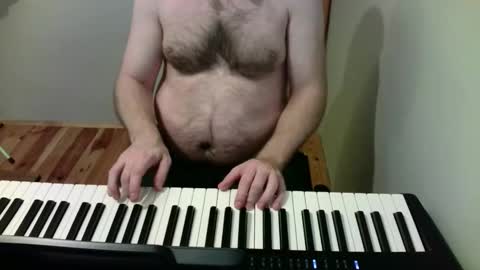 Snapshot of the_naked_pianists chatting on 17, 3, 2026 Stephan 34 Cassandra 25 online show from 17, 3, 2026