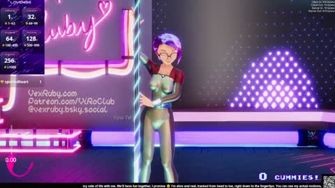 Snapshot of vexruby chatting on 24, 1, 2025 Vex Ruby online show from 24, 1, 2025