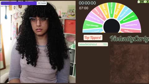 Snapshot of violentlycurly chatting on 29, 1, 2025 Curly the Coin Operated Toy online show from 29, 1, 2025