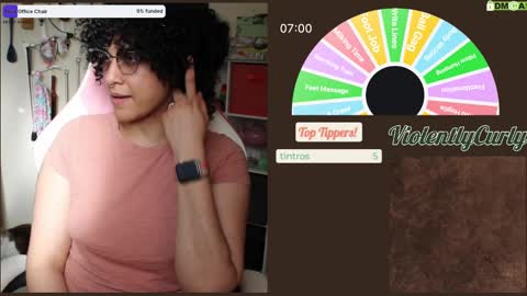 Snapshot of violentlycurly chatting on 26, 2, 2025 Curly the Coin Operated Toy online show from 26, 2, 2025