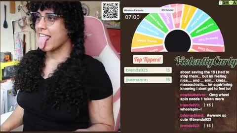 Snapshot of violentlycurly chatting on 1, 3, 2025 Curly the Coin Operated Toy online show from 1, 3, 2025