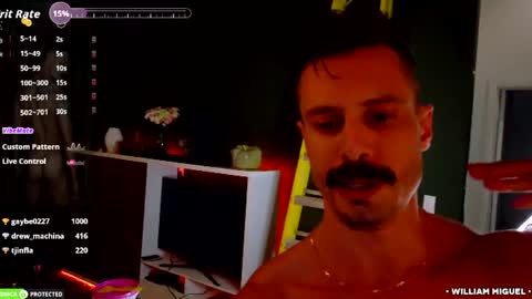 Snapshot of willyumx chatting on 5, 7, 2026 William Miguel online show from 5, 7, 2026