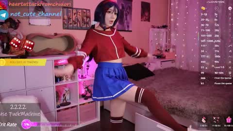 Snapshot of yourcutewaifu chatting on 14, 2, 2025 Lina Fansly online show from 14, 2, 2025