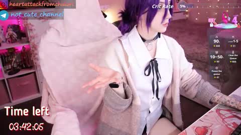 Snapshot of yourcutewaifu chatting on 23, 10, 2025 Lina Fansly online show from 23, 10, 2025