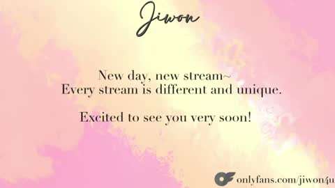 Snapshot of yourlovelykgirlfriend chatting on 28, 6, 2026 J i w o n online show from 28, 6, 2026