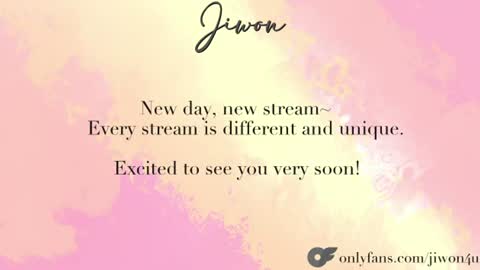 Snapshot of yourlovelykgirlfriend chatting on 1, 7, 2026 J i w o n online show from 1, 7, 2026