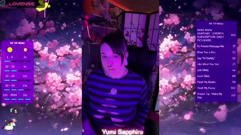 Yumi Sapphire online show from 22, 4, 2026