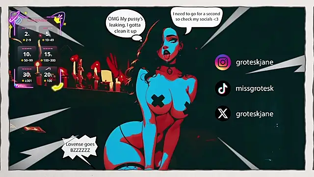 Snapshot of GroteskJane chatting on 25, 5, 2026 GroteskJane online show from 25, 5, 2026