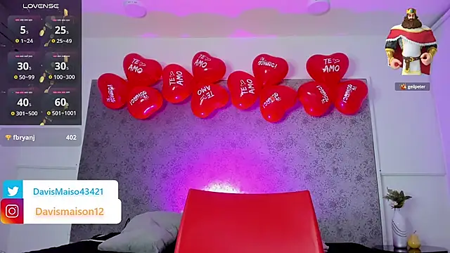 Snapshot of Maisondavis_ chatting on 16, 2, 2025 Maisondavis online show from 16, 2, 2025