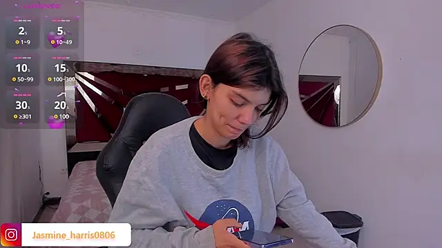 Snapshot of JasmineHarris chatting on 19, 2, 2025 JasmineHarris online show from 19, 2, 2025