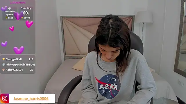 Snapshot of JasmineHarris chatting on 24, 2, 2025 JasmineHarris online show from 24, 2, 2025