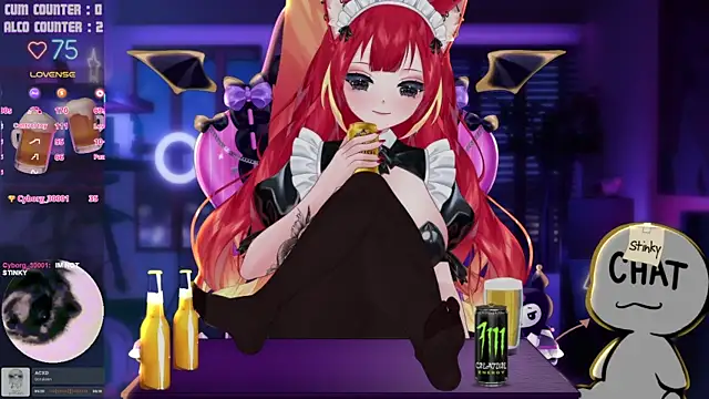 LewdKira VT online show from 18, 4, 2026