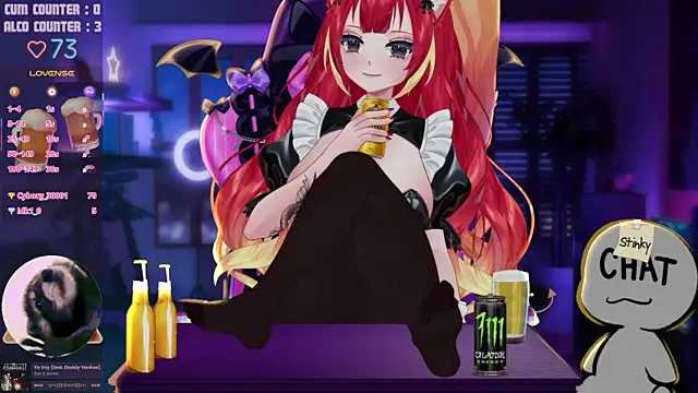 LewdKira VT online show from 18, 4, 2026